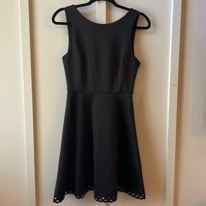 Susana Monaco Black Sleeveless Skater Dress
